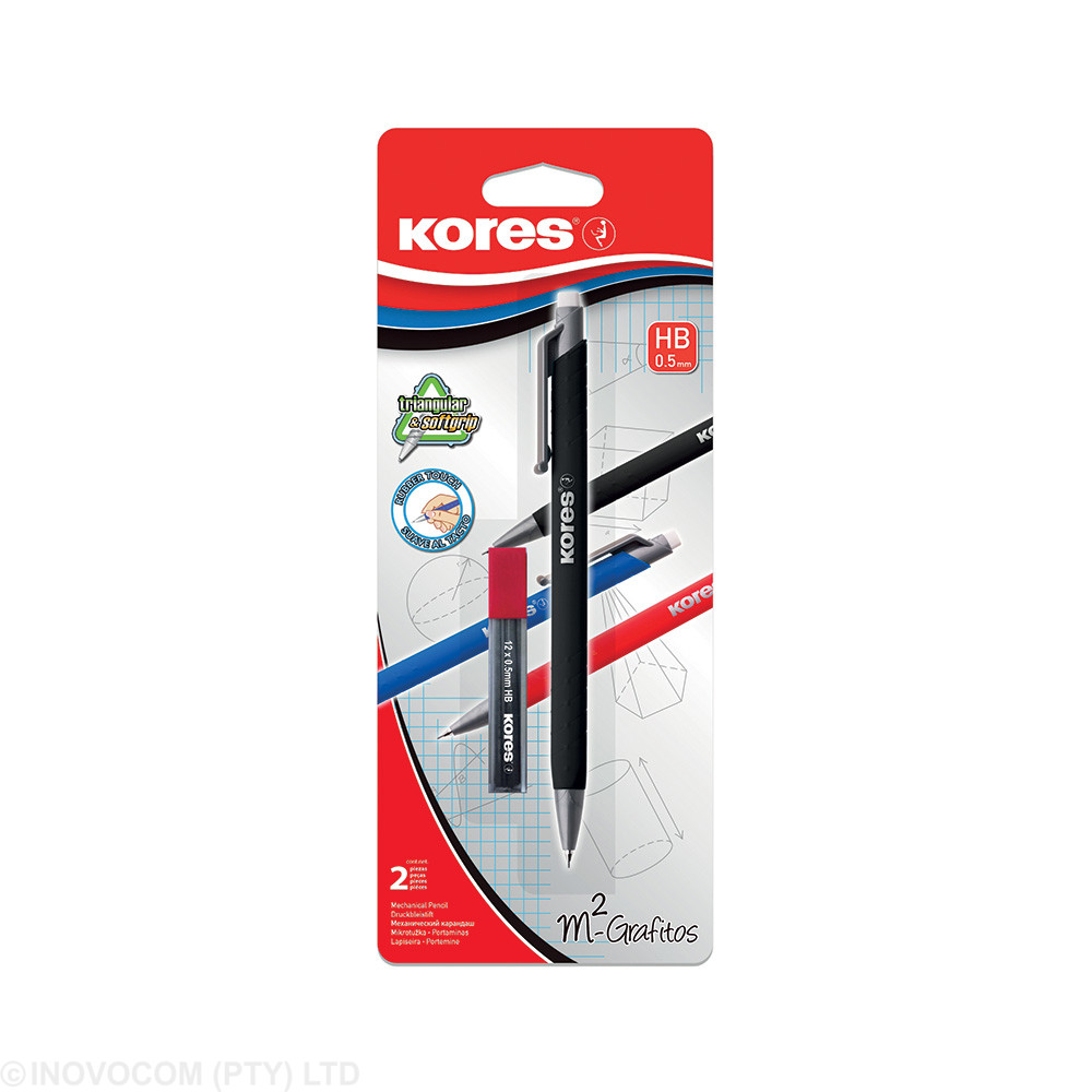 [KOR-GPW-99920] M2 Mechanical Clutch Pencil 0,5mm with leads (15 HB leads)