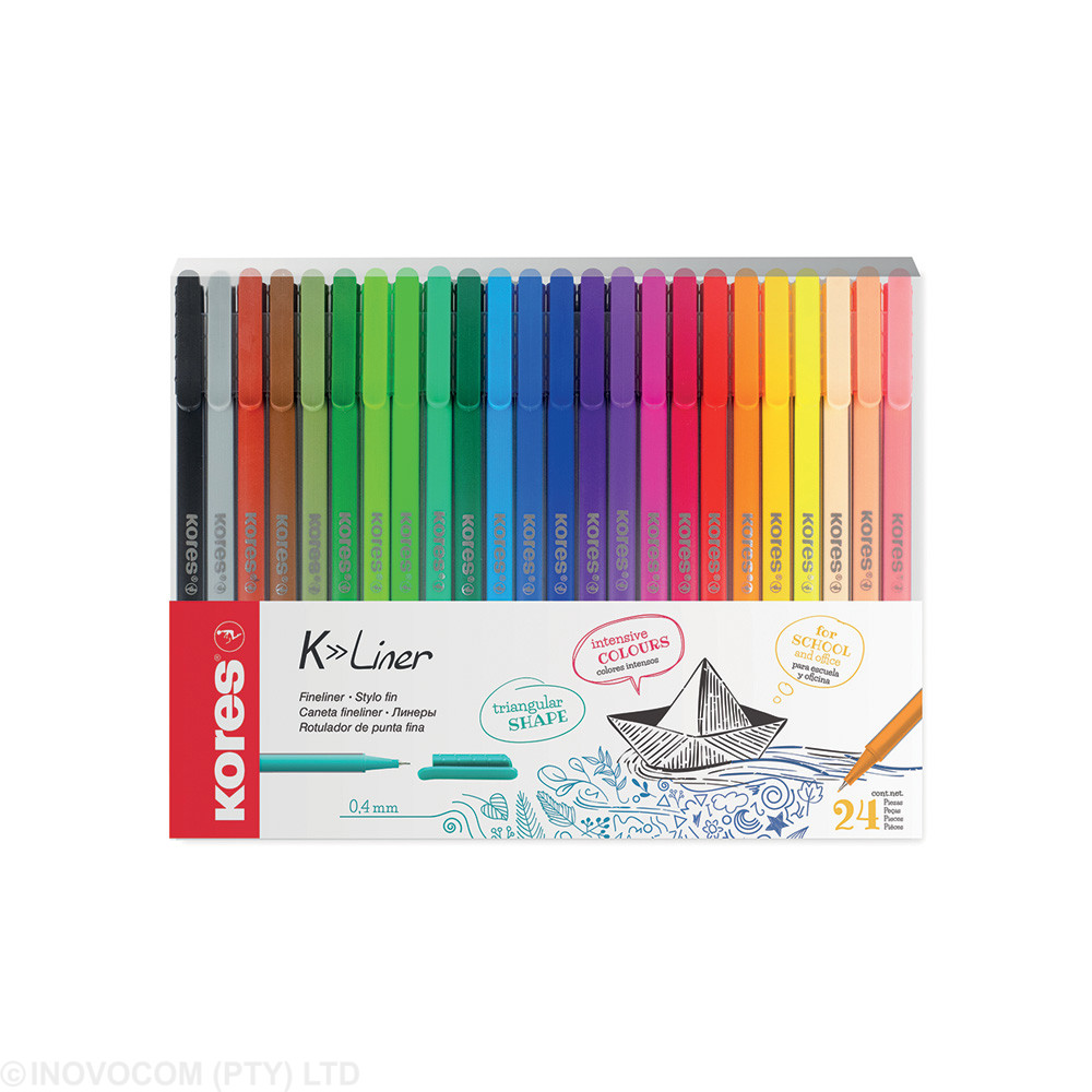 [KOR-GPW-28124] K-Liner Fineliner -Metal tip 0,4mm / Wallet 24's
