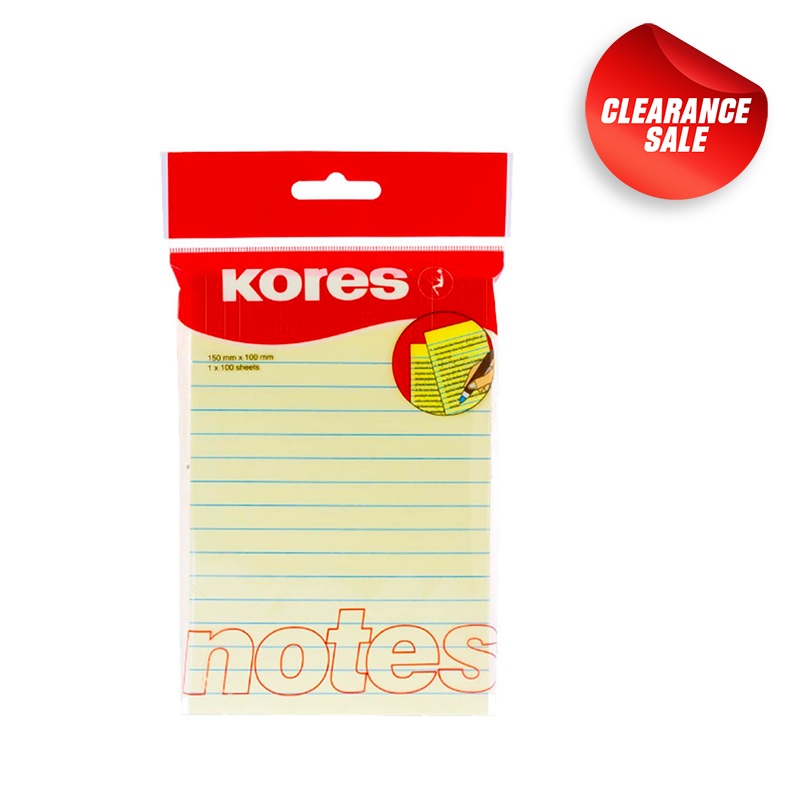 [KOR-NCI-46510] Pastel  150 x 100mm LINED adhesive notes / 100 sheets