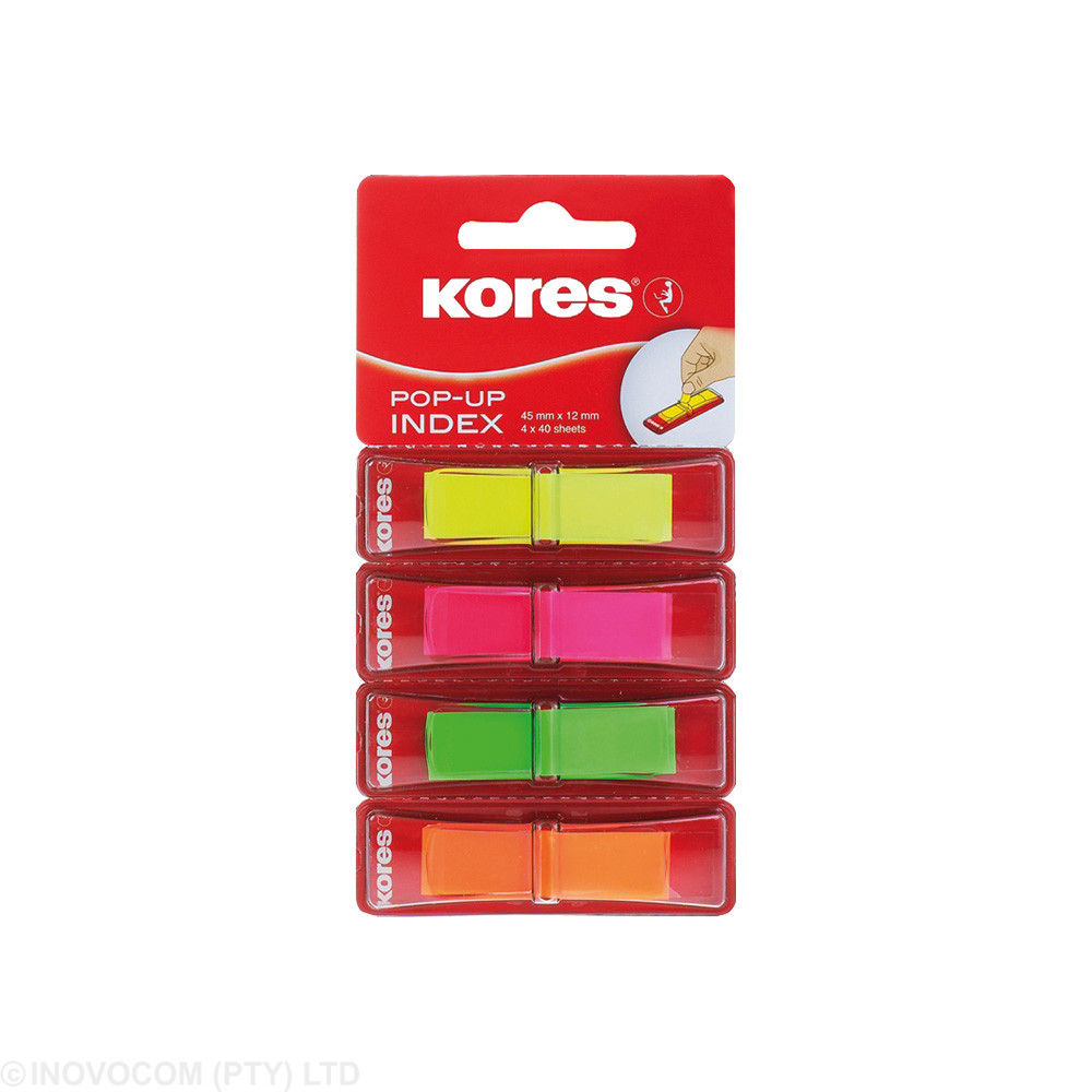 [KOR-NCI-45127] Pop Up Film Index Tabs 45 x 12mm - 4 colours 