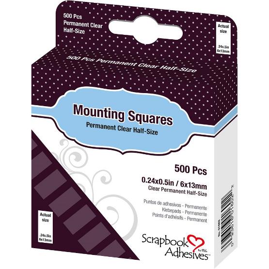 [SCR_3L01604-20] Mounting Squares Click & Stick. 500 squares per dispenser