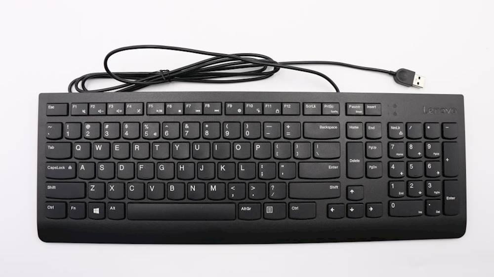 [4X30M86918] USB Keyboard Black US Euro103P