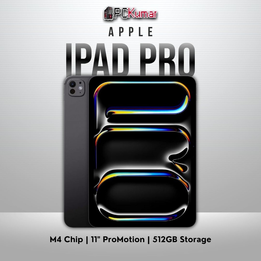 [MVVC3QA_A] 11-Inch Ipad Pro M4 Wifi 512Gb With Standard Glass - Space Black
