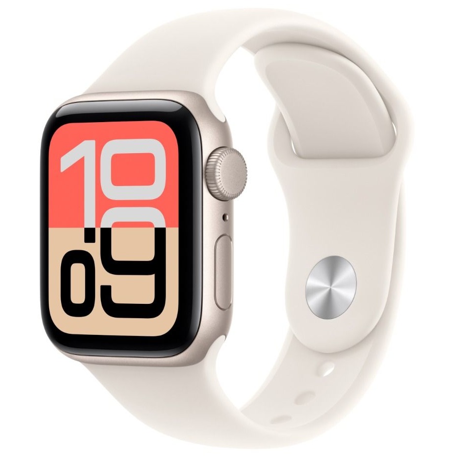 [MEHG4AF_A] Apple Watch Se 3 Gps 44Mm Starlight Aluminium Case With Starlight Sport Band - S/M