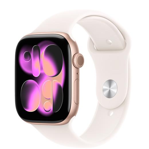 [MEV74AF_A] Apple Watch Series 11 Gps 46Mm Rose Gold Aluminium Case With Ligth Blush Sport Band - M/L