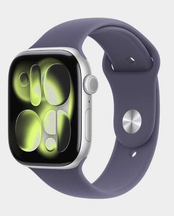 [MEV94AF_A] Apple Watch Series 11 Gps 46Mm Silver Aluminium Case With Purple Fog Sport Band - S/M