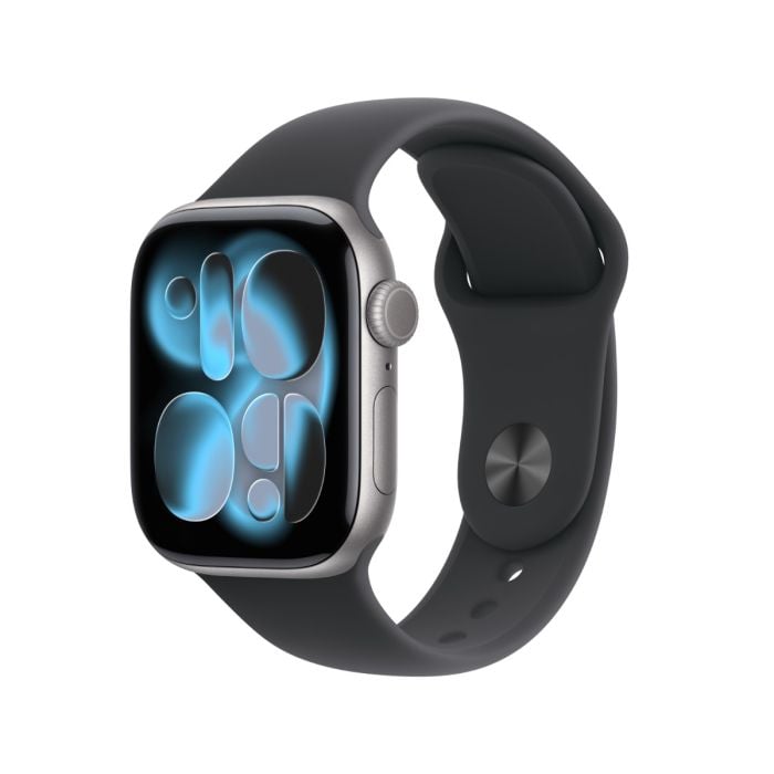 [MF8C4AF_A] Apple Watch Series 11 Gps + Cellular  42Mm Space Grey Aluminium Case With Black Sport Band - M/L