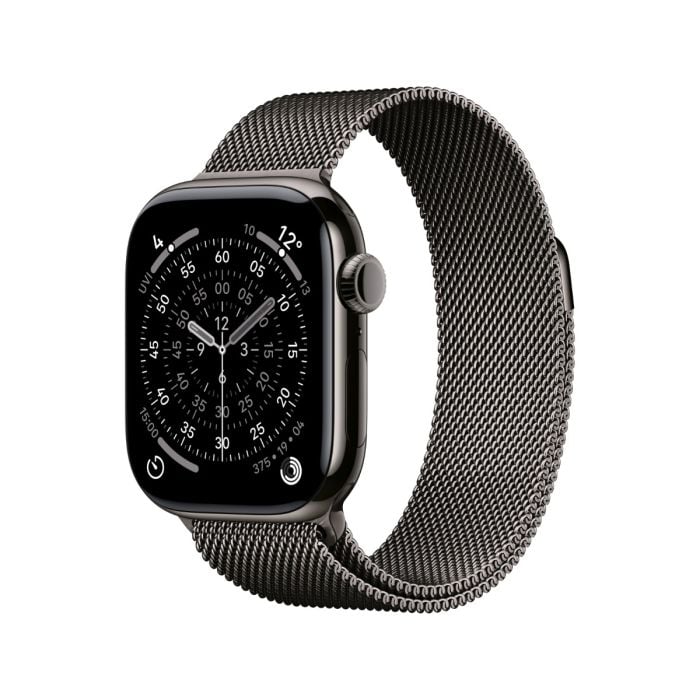 [MFD44AF_A] Apple Watch Series 11 Gps + Cellular  46Mm Slate Titanium Case With Slate Milanese Loop - M/L