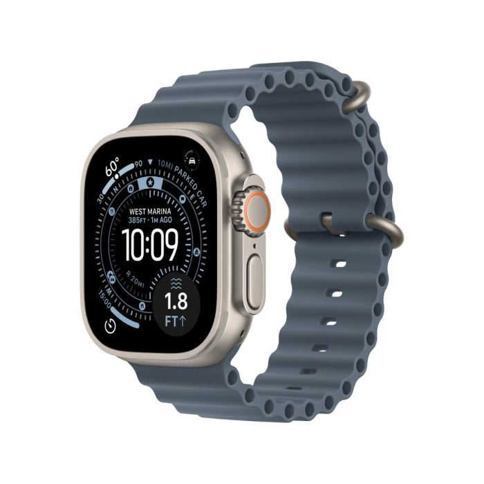 [MEWH4AF_A] Apple Watch Ultra 3 |  Gps + Cellular 49Mm | Natural Titanium Case With Anchor Blue Ocean Band