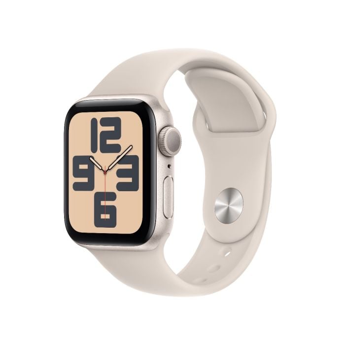 [MXEV3QA_A] Apple Watch Se Gps 44Mm Starlight Aluminium Case With Starlight Sport Band - M/L