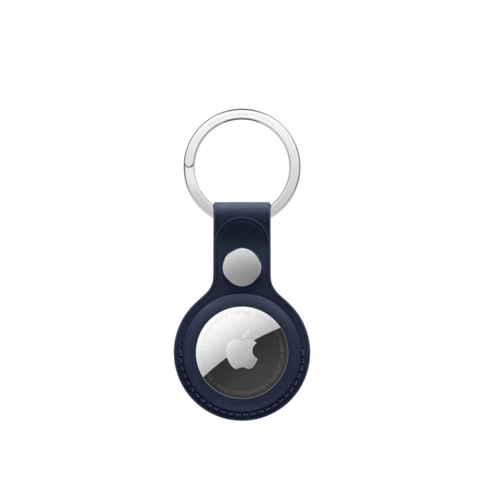 [MA7H4ZM_A] Airtag Finewoven Key Ring - Deep Blue