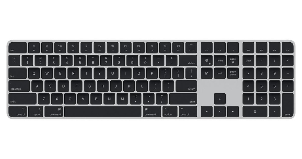 [MXK83Z_A] Magic Keyboard With Touch Id And Numeric Keypad For Mac Models With Apple Silicon - International English - Black Keys