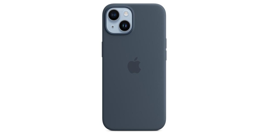 [MW5T3ZM_A] Iphone 14 Silicone Case With Magsafe - Storm Blue