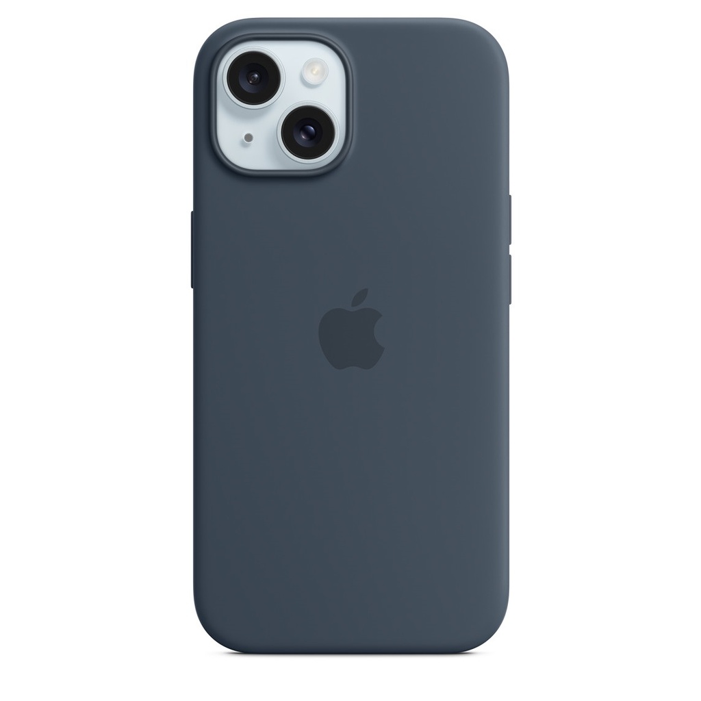 [MXPF3ZM_A] Iphone 15 Silicone Case With Magsafe - Storm Blue