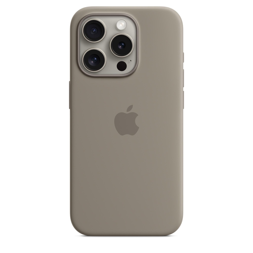 [MXPG3ZM_A] Iphone 15 Silicone Case With Magsafe - Clay
