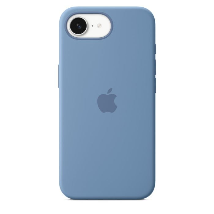 [MD3Q4ZM_A] Iphone 16E Silicone Case – Winter Blue