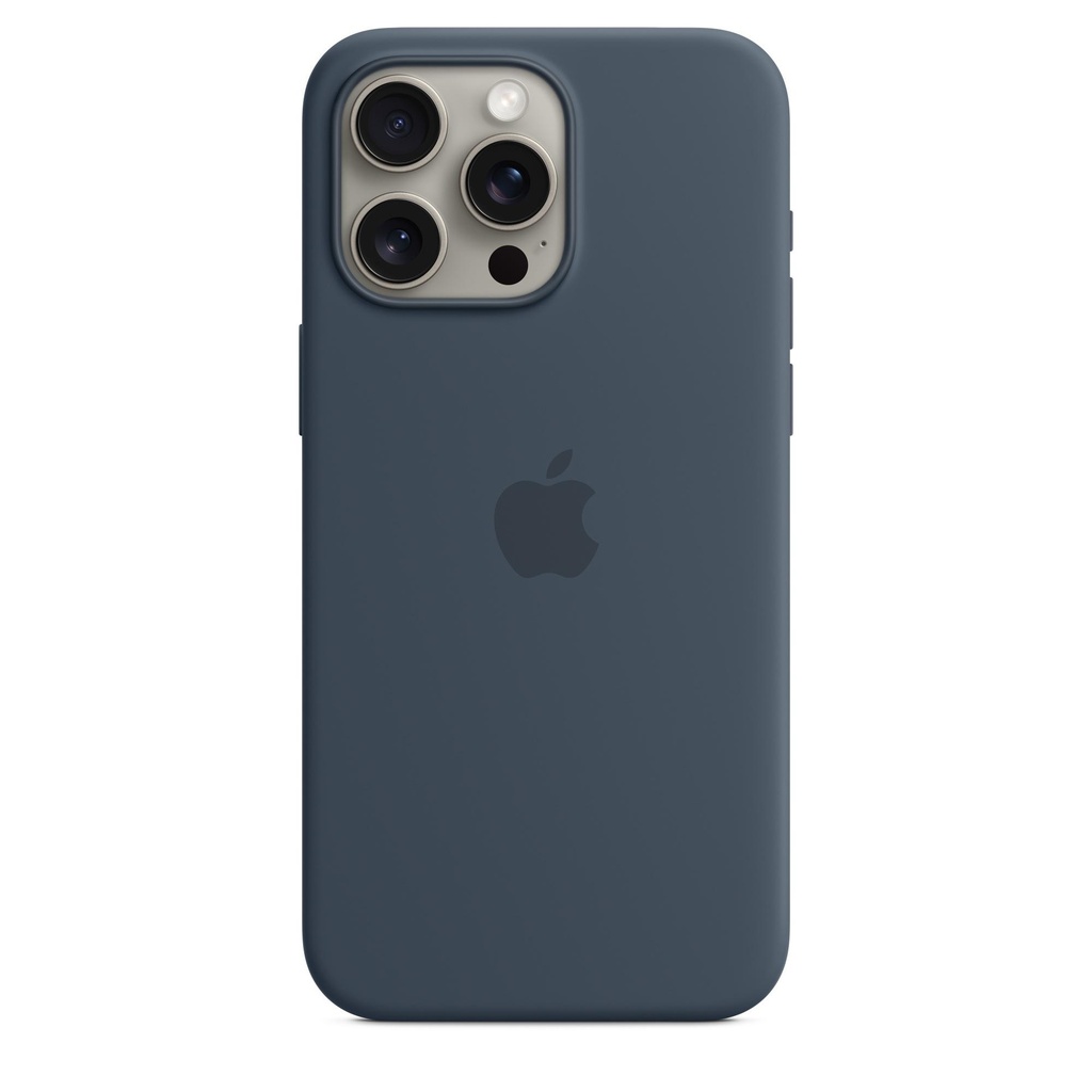 [MT1P3ZM_A] Iphone 15 Pro Max Silicone Case With Magsafe - Storm Blue
