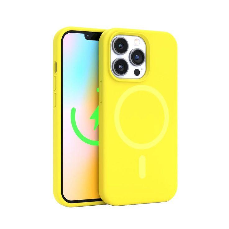 [MGFF4ZM_A] Iphone 17 Pro Silicone Case With Magsafe – Neon Yellow