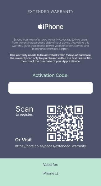 [N4274] Extended Warranty: Iphone 11