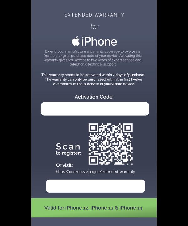 Extended Warranty: Iphone 12, 13 ,14, 15 & 16