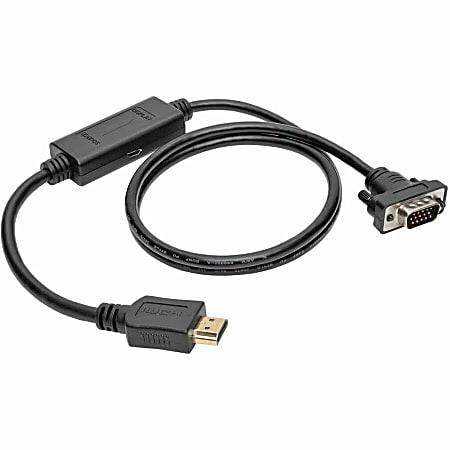 [P566-010-VGA] HDMI to VGA Active Adapter Cable (HDMI to Low-Profile HD15 M/M), 10 ft. (3.1 m)