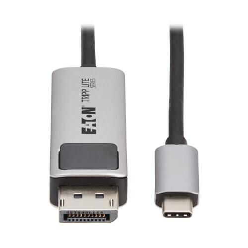 [U444-003-DP8K6] USB-C to DisplayPort Active Adapter Cable (M/M) - 8K 60 Hz, 4K 144 Hz, HDR, 4:4:4, HDCP 2.3, Black, 3 ft. (0.9 m)