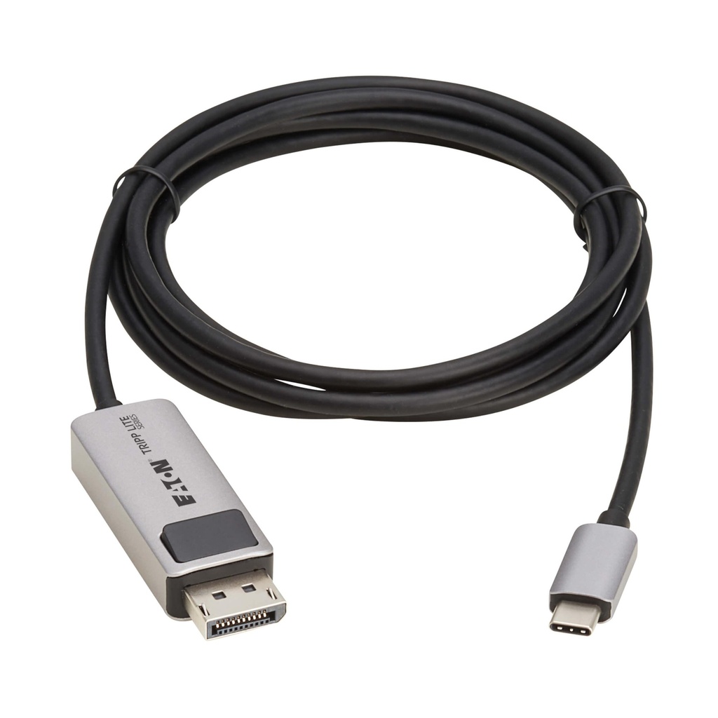 [U444-006-DP8K6] USB-C to DisplayPort Active Adapter Cable (M/M) - 8K 60 Hz, 4K 144 Hz, HDR, 4:4:4, HDCP 2.3, Black, 6 ft. (1.8 m)