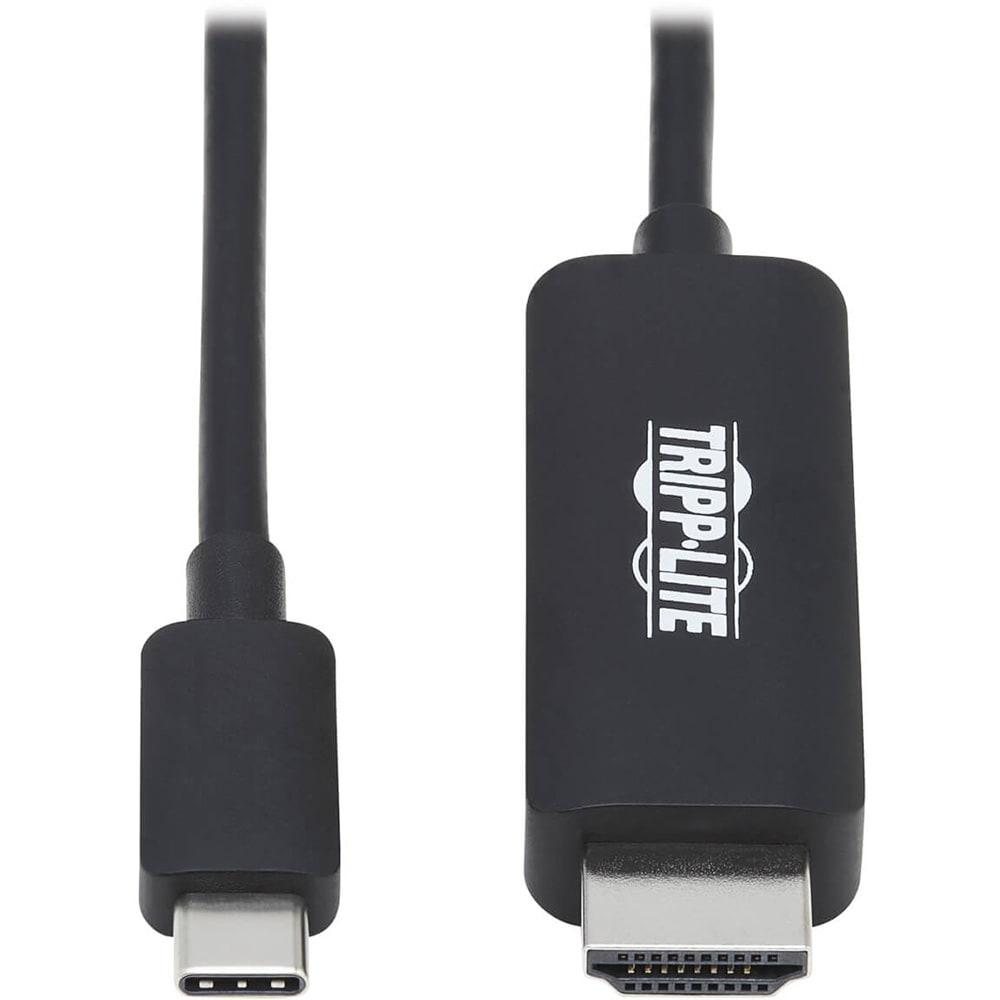 [U444-006-H4K6BE] USB-C to HDMI Adapter Cable (M/M), 4K 60 Hz, 4:4:4, Thunderbolt 3 Compatible, Black, 6 ft. (1.8 m)