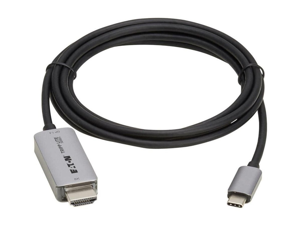 [U444-006-H8K6] USB-C to HDMI Active Adapter Cable (M/M) - 8K 60 Hz, 4K 144 Hz, HDR, 4:4:4, HDCP 2.3, Black, 6 ft. (1.8 m)