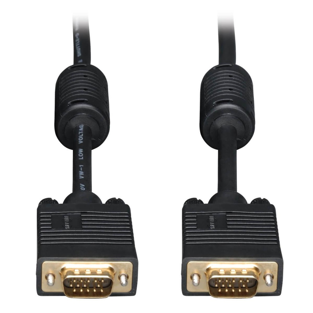 [P502-015] VGA High-Resolution RGB Coaxial Cable (HD15 M/M)), 15 ft. (4.57 m)