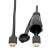 High-Speed HDMI Cable (M/M) - 4K 60 Hz, HDR, Industrial, IP68, Hooded Connector, Black, 3 ft.