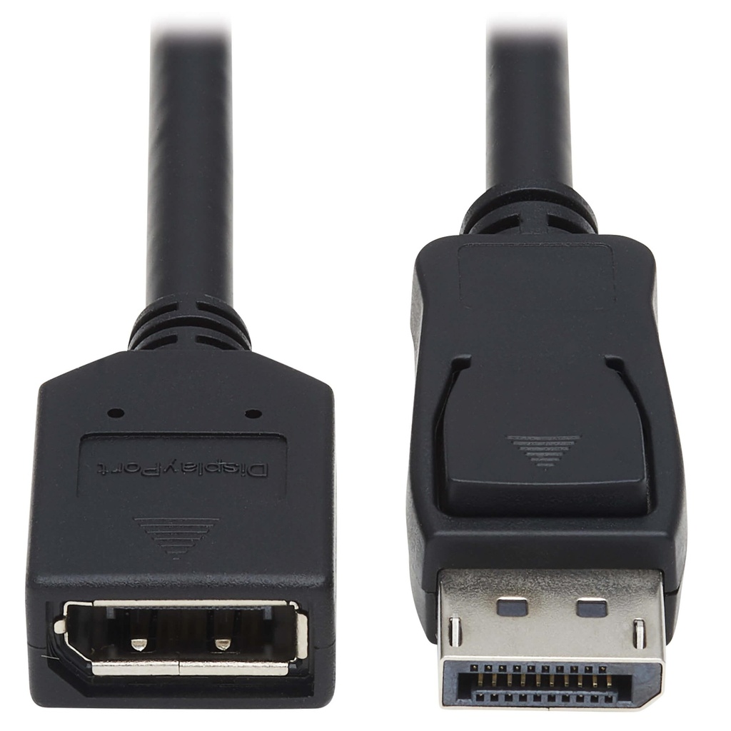 [P579-006] DisplayPort Extension Cable with Latch, 4K @ 60 Hz, HDCP 2.2 (M/F), 6 ft. (1.83 m)