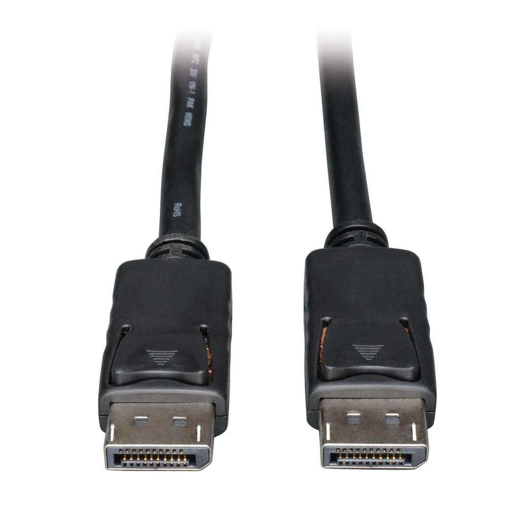 [P580-003] DisplayPort Cable with Latches, 4K @ 60 Hz, (M/M) 3 ft. (0.91 m)