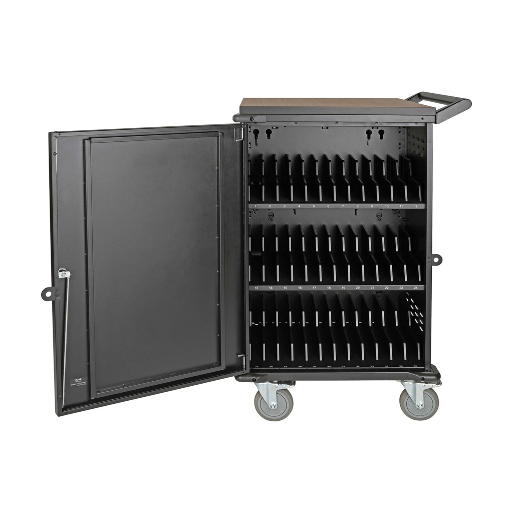[CSCXB36AC] Multi-Device Charging Cart, 36 AC Outlets, Chromebooks and Laptops, 230V, BS 1363, Black