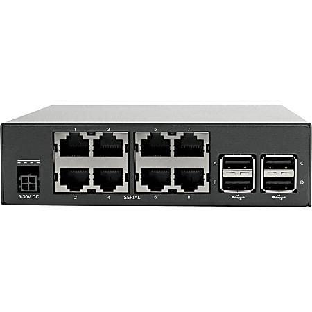 [B093-008-2E4U] 8-Port Console Server with Dual GbE NIC, 4Gb Flash and 4 USB Ports
