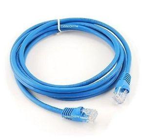 [N002-015-BL] Cat5e 350 MHz Molded (UTP) Ethernet Cable (RJ45 M/M), PoE - Blue, 15 ft. (4.57 m)