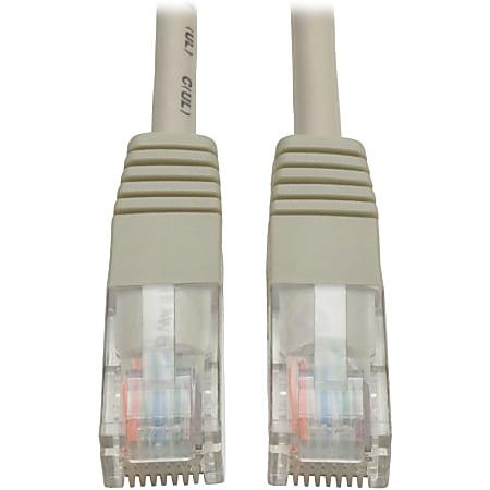 Cat5e 350 MHz Molded (UTP) Ethernet Cable (RJ45 M/M), PoE - Gray, 15 ft. (4.57 m)