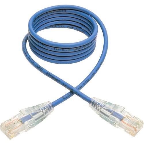 [N201-001-BL] Cat6 Gigabit Snagless Molded (UTP) Ethernet Cable (RJ45 M/M), Blue, 1 ft. (0.31 m)