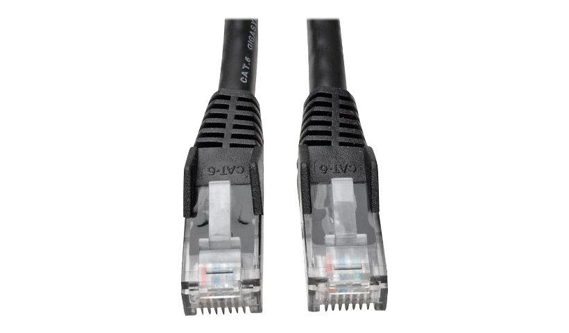 [N201-002-BK] Cat6 Gigabit Snagless Molded (UTP) Ethernet Cable (RJ45 M/M), Black, 2 ft. (0.61 m)