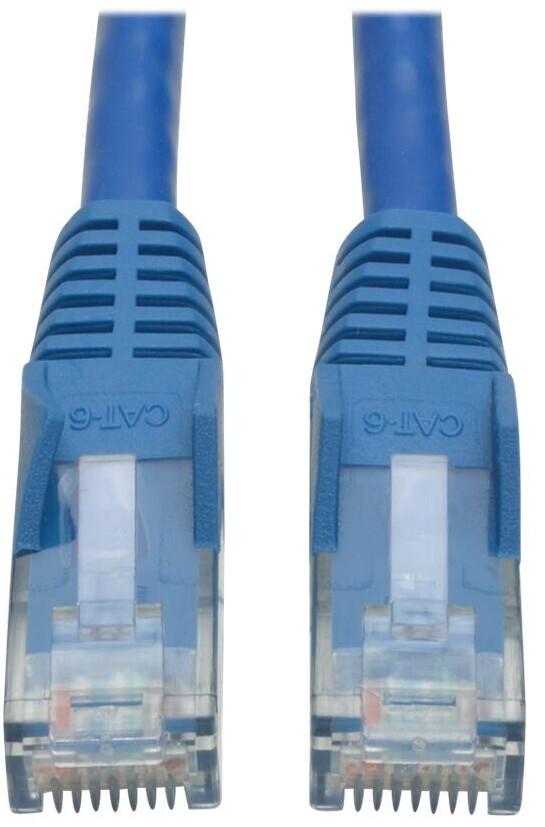 [N201-003-BL50BP] Cat6 Gigabit Snagless Molded (UTP) Ethernet Cable (RJ45 M/M), Blue, 3 ft. (0.91 m), 50-Piece Bulk Pack