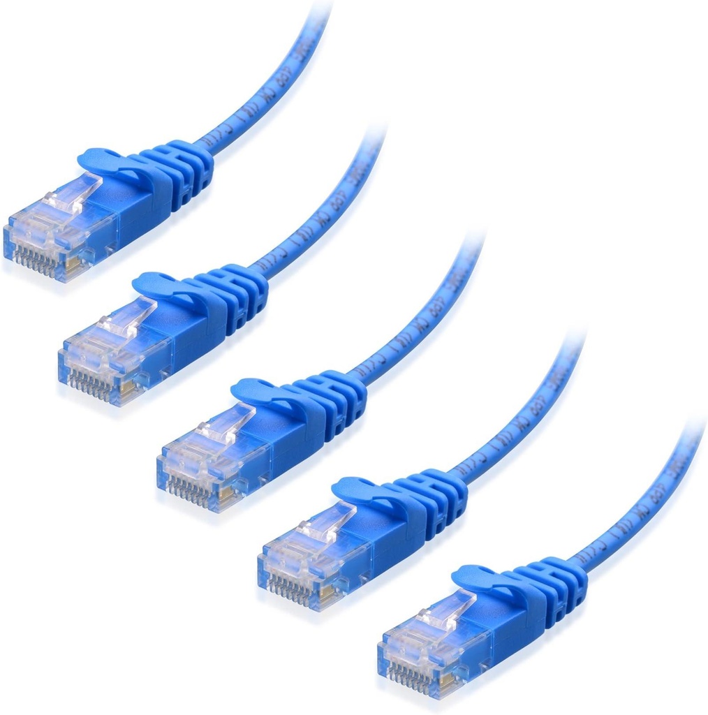 [N201-006-BL] Cat6 Gigabit Snagless Molded (UTP) Ethernet Cable (RJ45 M/M), Blue, 6 ft. (1.83 m)