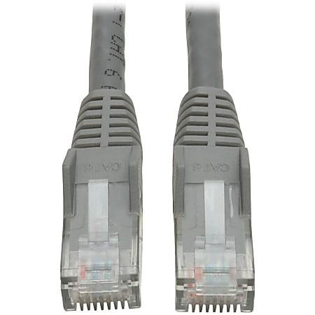 [N201-006-GY] Cat6 Gigabit Snagless Molded (UTP) Ethernet Cable (RJ45 M/M), PoE, Gray, 6 ft. (1.83 m)