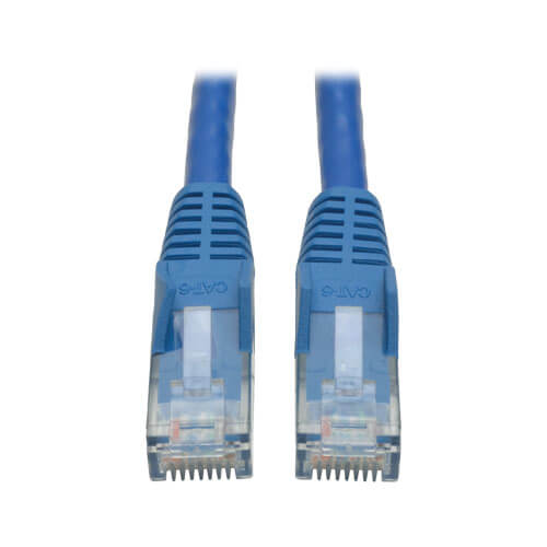 [N201-010-BL] Cat6 Gigabit Snagless Molded (UTP) Ethernet Cable (RJ45 M/M), Blue, 10 ft. (3.05 m)