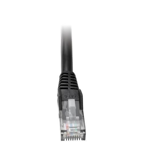 [N201-025-BK] Cat6 Gigabit Snagless Molded (UTP) Ethernet Cable (RJ45 M/M), Black, 25 ft. (7.62 m)