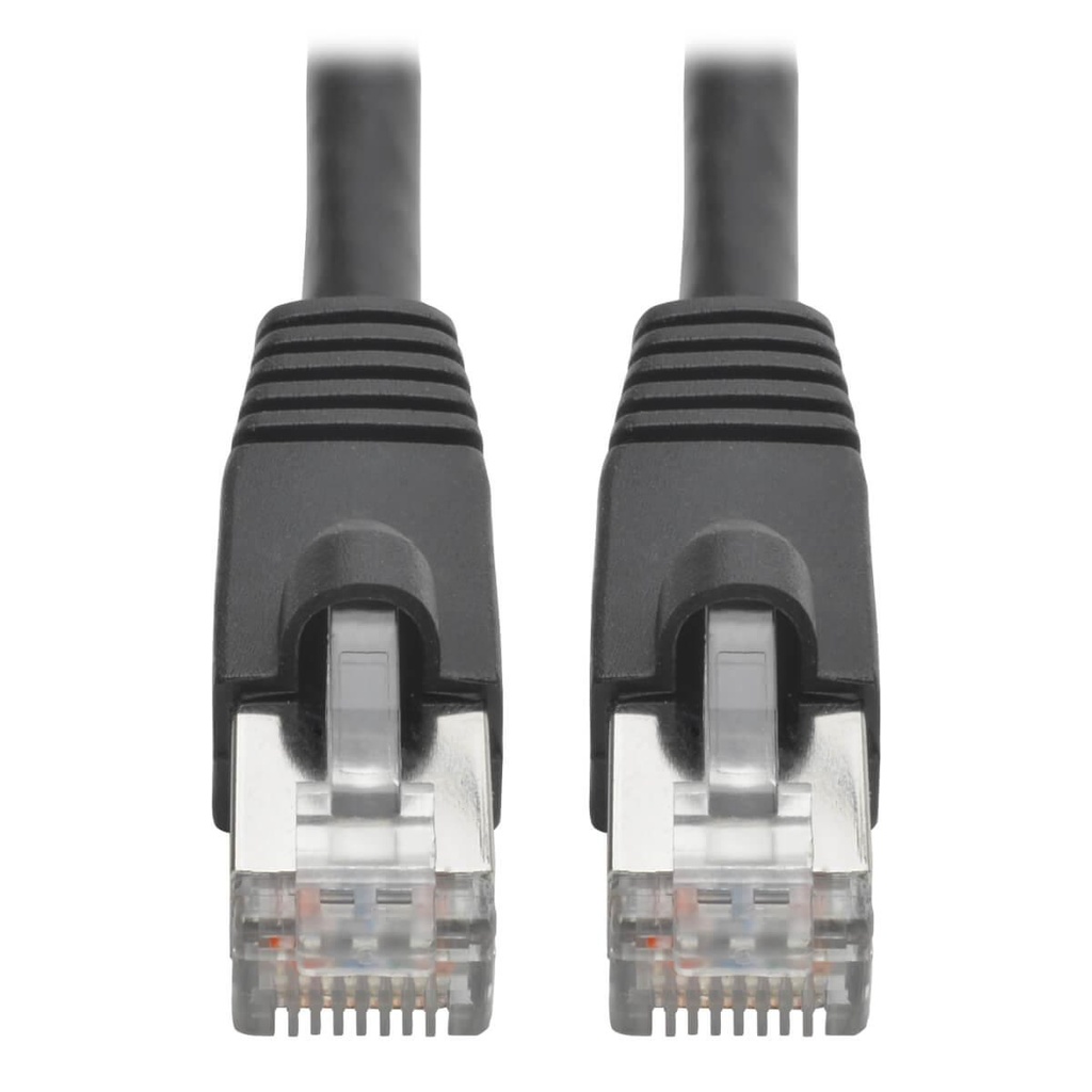 [N261-002-BK] Cat6a 10G Snagless Molded UTP Ethernet Cable (RJ45 M/M), PoE, Black, 2 ft. (0.6 m)