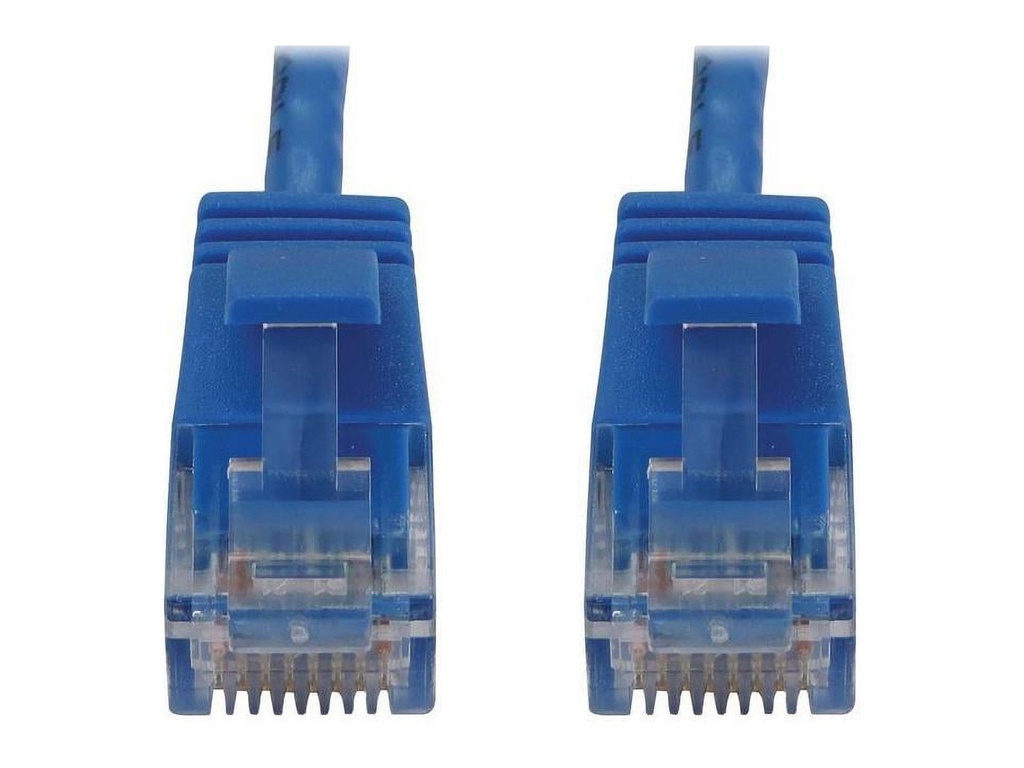 [N261-002-BL] Cat6a 10G Snagless Molded UTP Ethernet Cable (RJ45 M/M), PoE, Blue, 2 ft. (0.6 m)