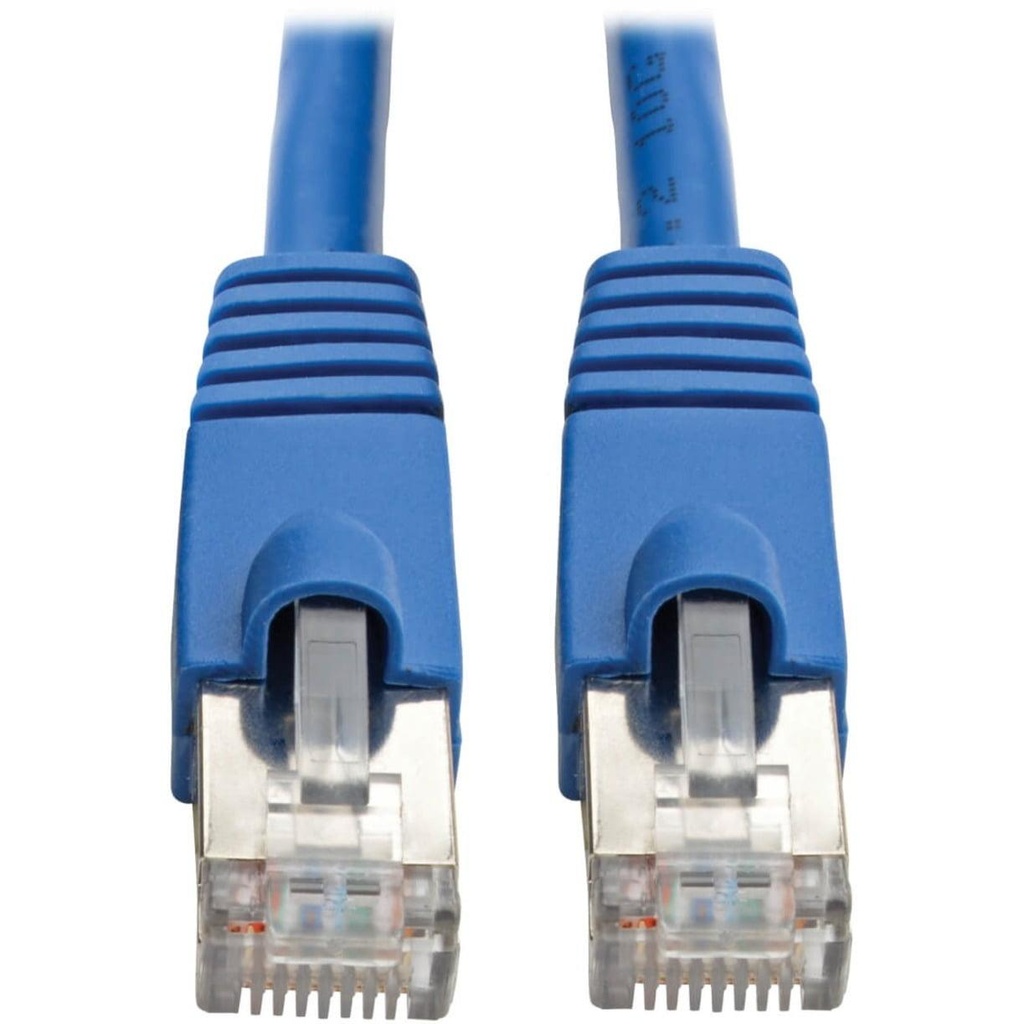 [N262-S05-BL] Cat6a 10G Snagless Shielded Slim STP Ethernet Cable (RJ45 M/M), PoE, Blue, 5 ft. (1.5 m)