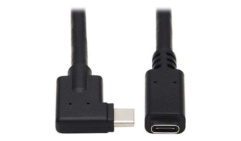 [U420-000-F-UD] USB-C Right Angle Adapter (M/F) , 3.1, Gen 2, 10 Gbps, Thunderbolt 3 Compatible, 3A Rating