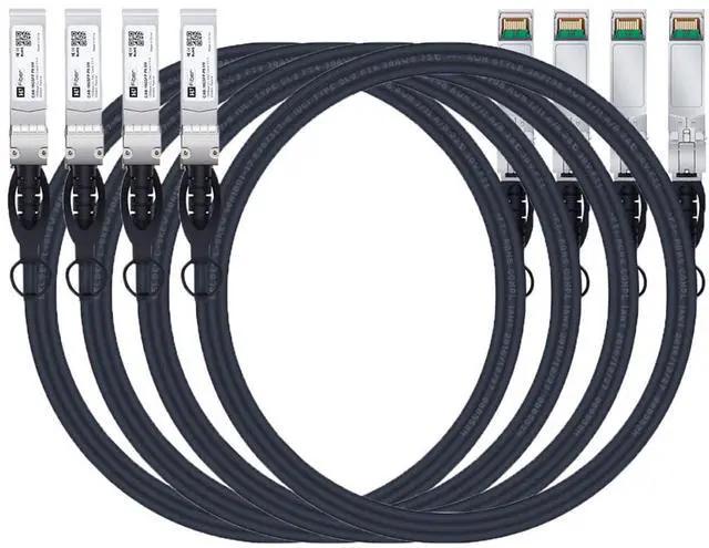 [N280-03M-BK] SFP+ 10Gbase-CU Passive Twinax Copper Cable, SFP-H10GB-CU3M Compatible, Black, 3M (9.84 ft.)