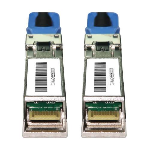 SFP28 25Gbase-CR1 Passive Twinax Copper Cable, SFP-H25G-CU4M Compatible, Black, 4M (13.12 ft.)